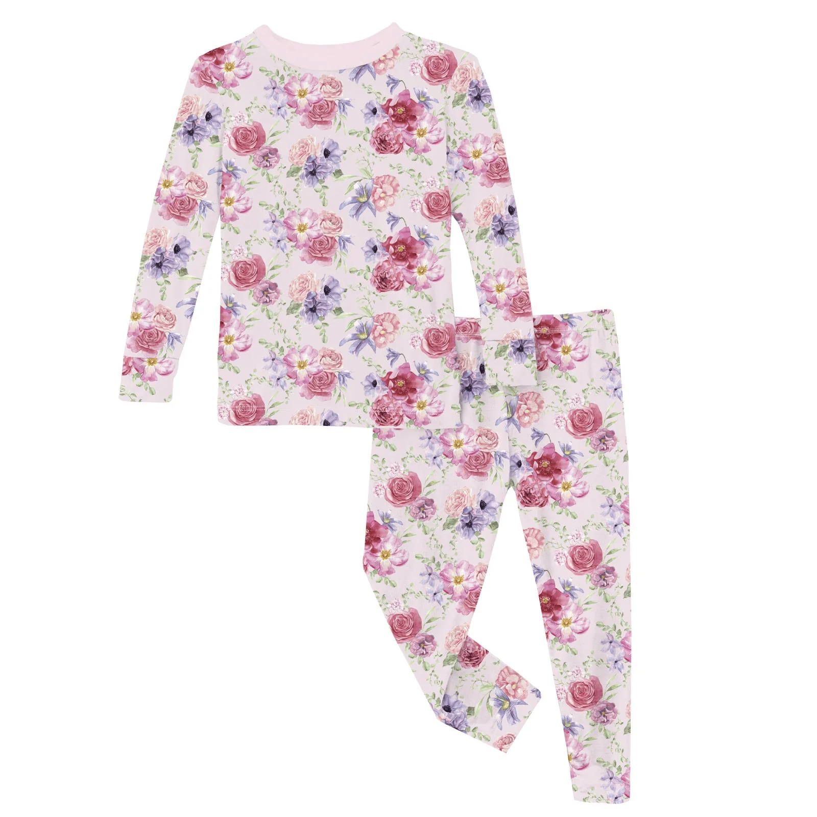 Bamboo Long Sleeve Pajama Set - Shrinking Violet Dreamy Floral