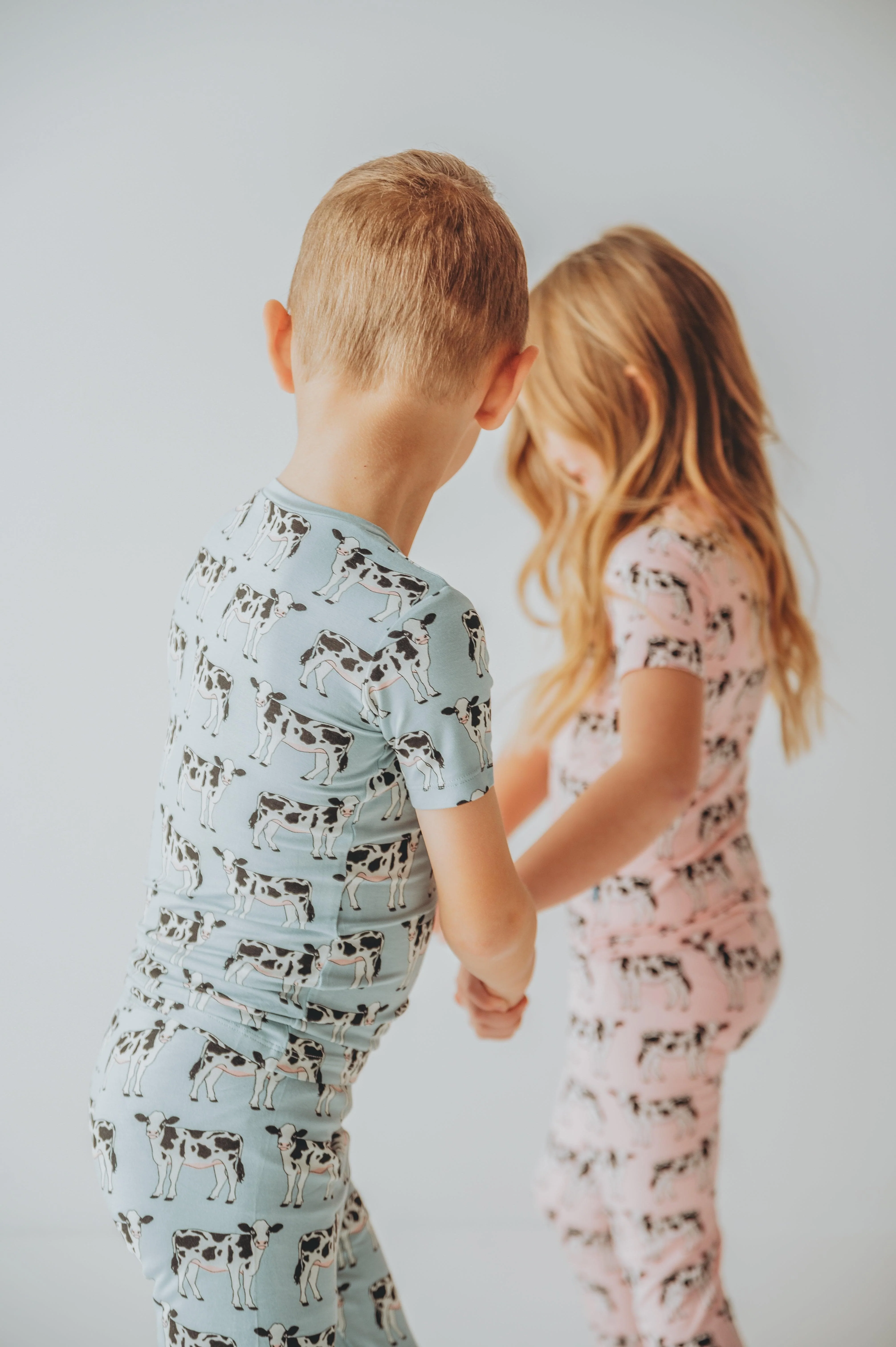 Bamboo Short Sleeve Pajama Set - Cake Pop Cows - Image 5