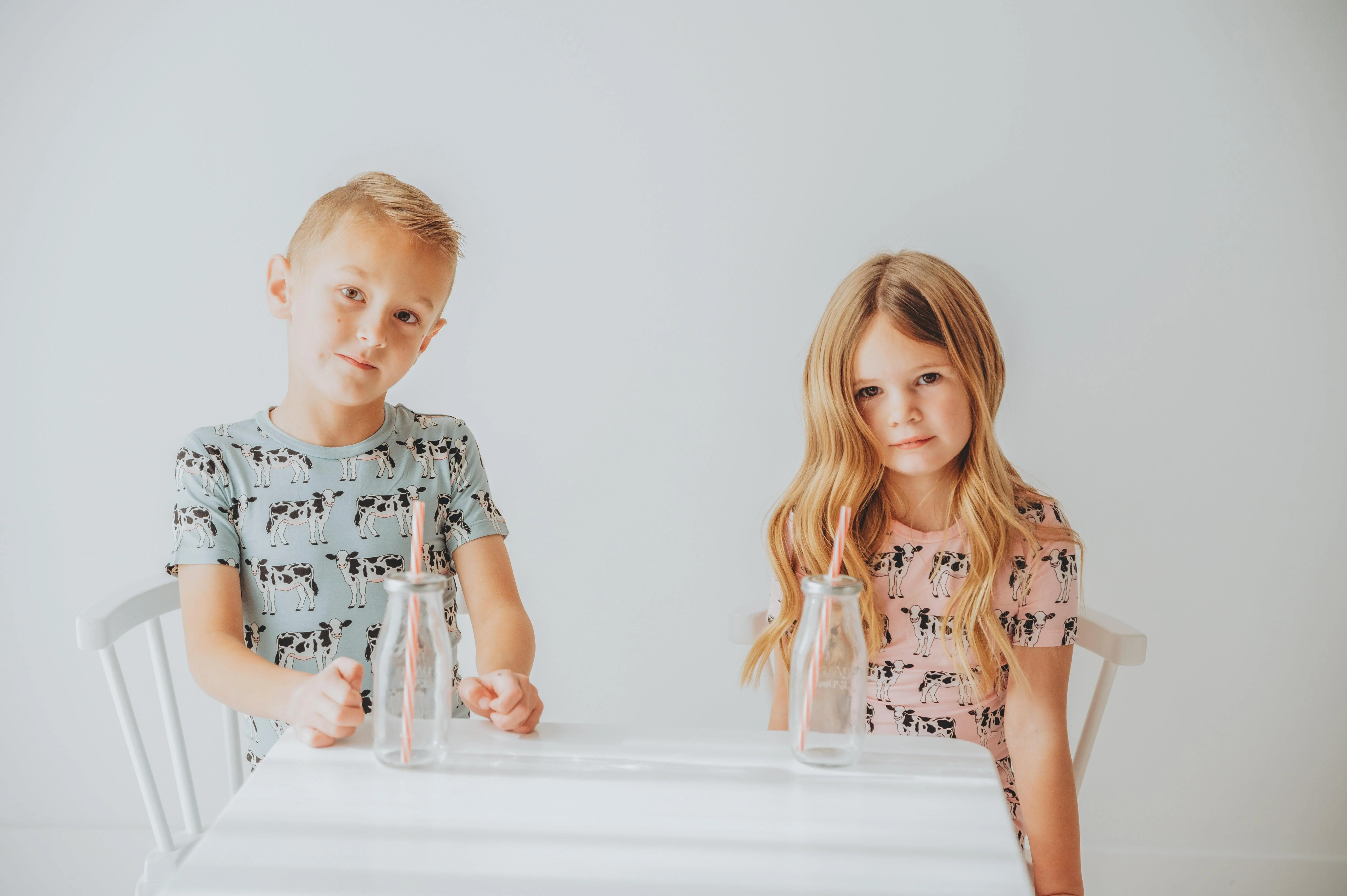 Bamboo Short Sleeve Pajama Set - Cake Pop Cows - Image 8