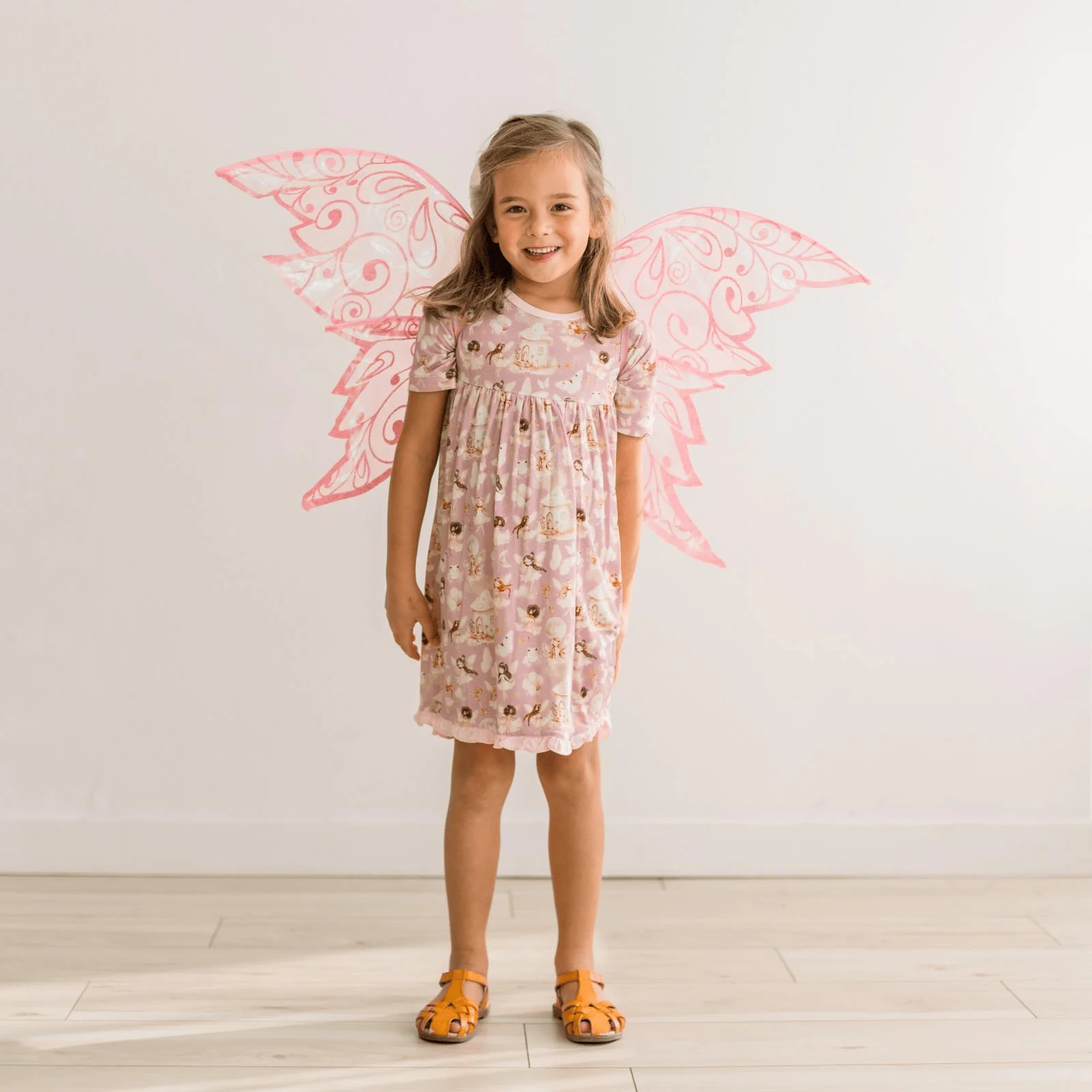 Bamboo Short Sleeve Swing Dress - Sweet Pea Fairy Party - Image 4