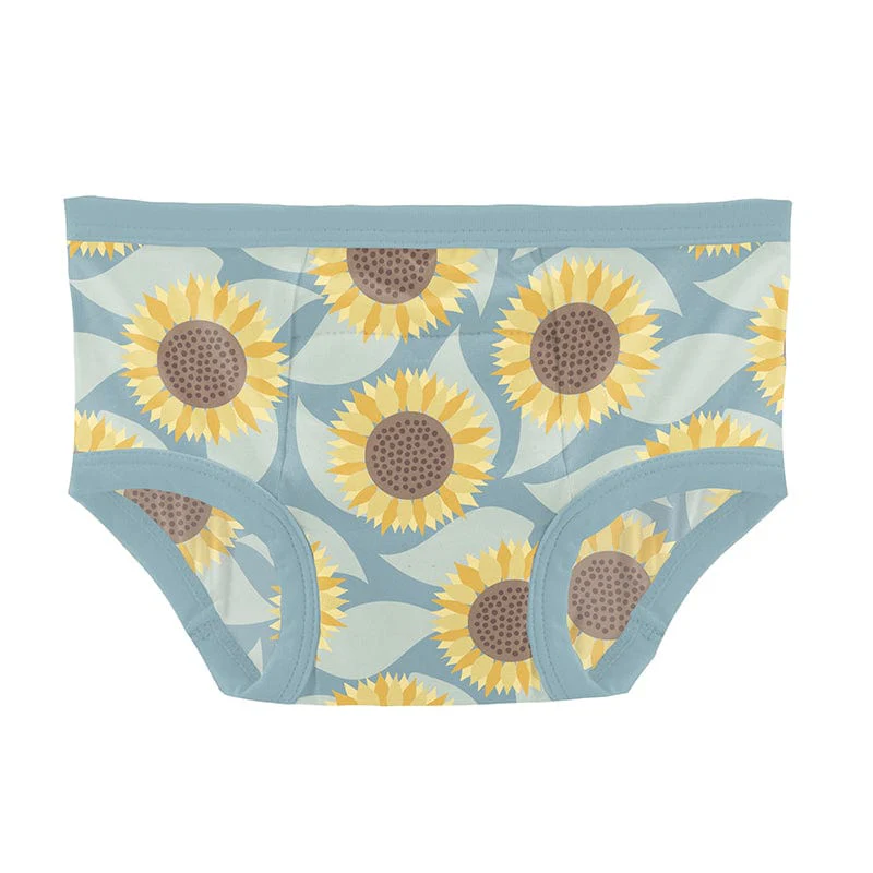 Bamboo Training Pants (Set of 2) - Spring Sky Feeding Ducks & Stormy Sea Sunflower - Image 2