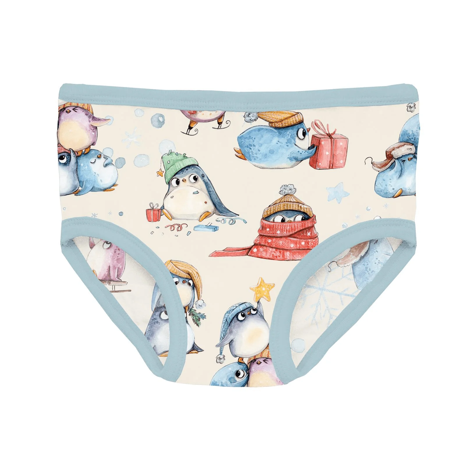 Bamboo Underwear (Set of 3) - Melody Sugar Plum, Desert Rose & Natural Silly Penguins - Image 4