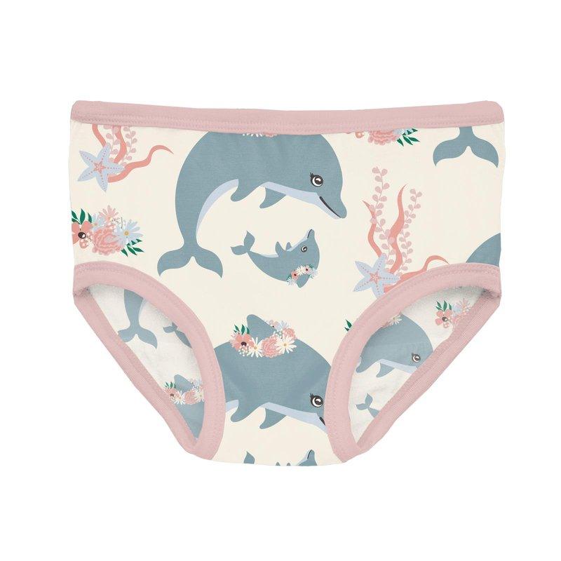 Bamboo Underwear (Set of 3) - Natural Dolphins, Baby Rose & Baby Rose Stripe - Image 2