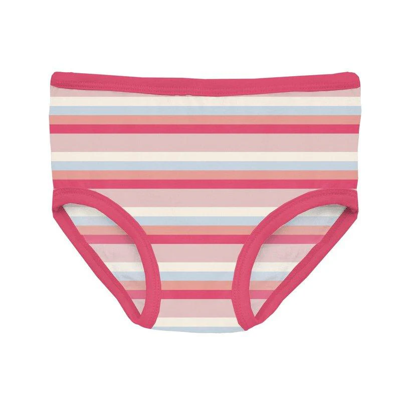 Bamboo Underwear (Set of 3) - Natural Dolphins, Baby Rose & Baby Rose Stripe - Image 4