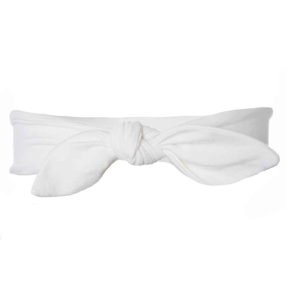 Solid Bamboo Bow Headband - Natural - Image 3