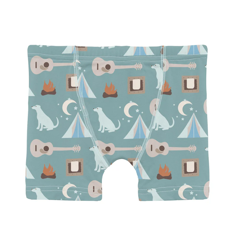 Bamboo Boxer Brief - Jade Campfire