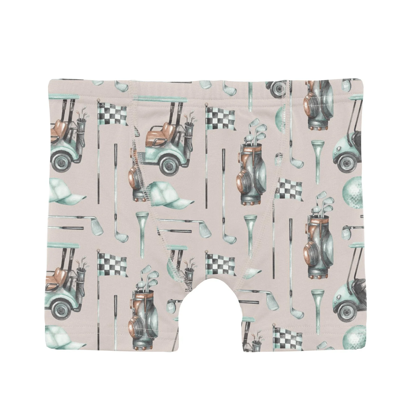 Bamboo Boxer Briefs (Set of 3) - Latte Golf, Jade & Lakeside Stripe - Image 2
