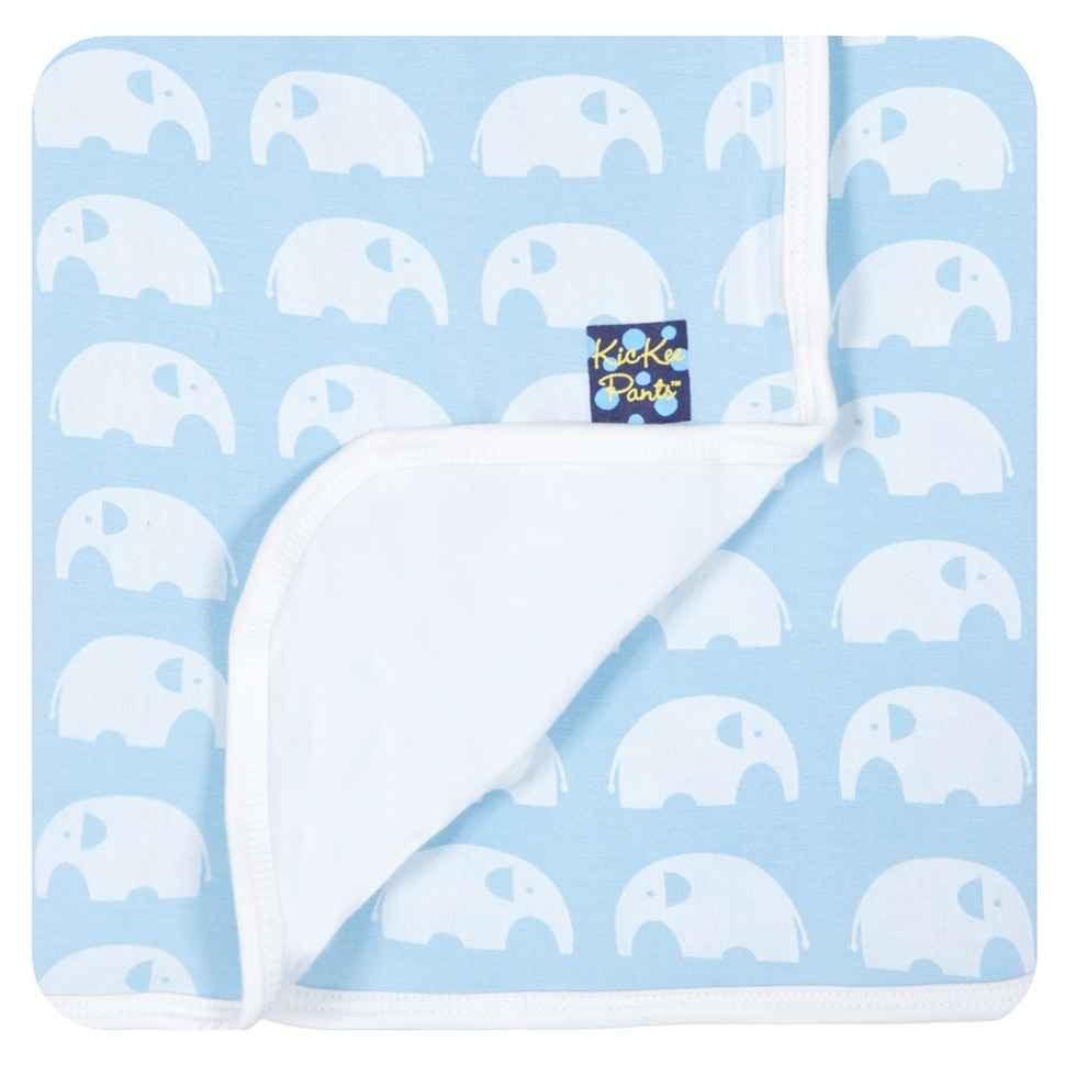 Boy's Bamboo Essentials Stroller Blanket, Pond Elephant, One Size - Image 3