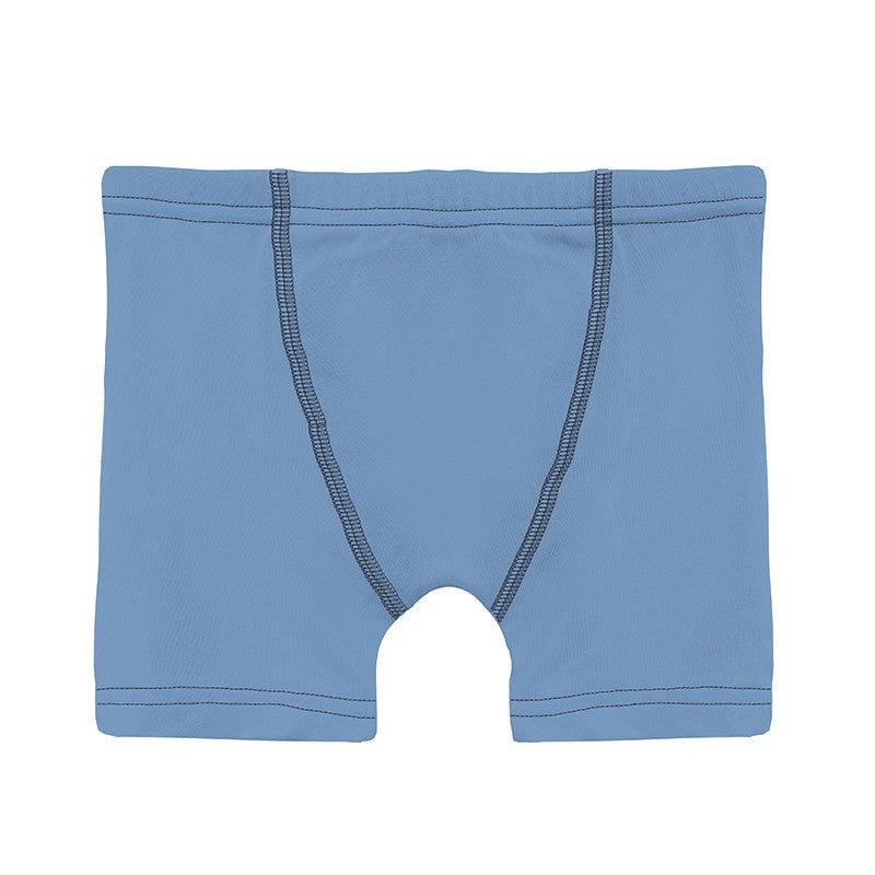 Boy's Print Bamboo Boxer Briefs (Set of 3) - Dew Pirate Map, Dream Blue & Glass Phoenix - Image 3