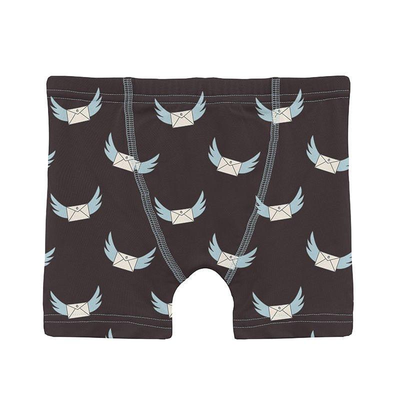 Boy's Print Bamboo Boxer Briefs (Set of 3) - Pewter Furry Friends, Spring Sky & Midnight Email - Image 2