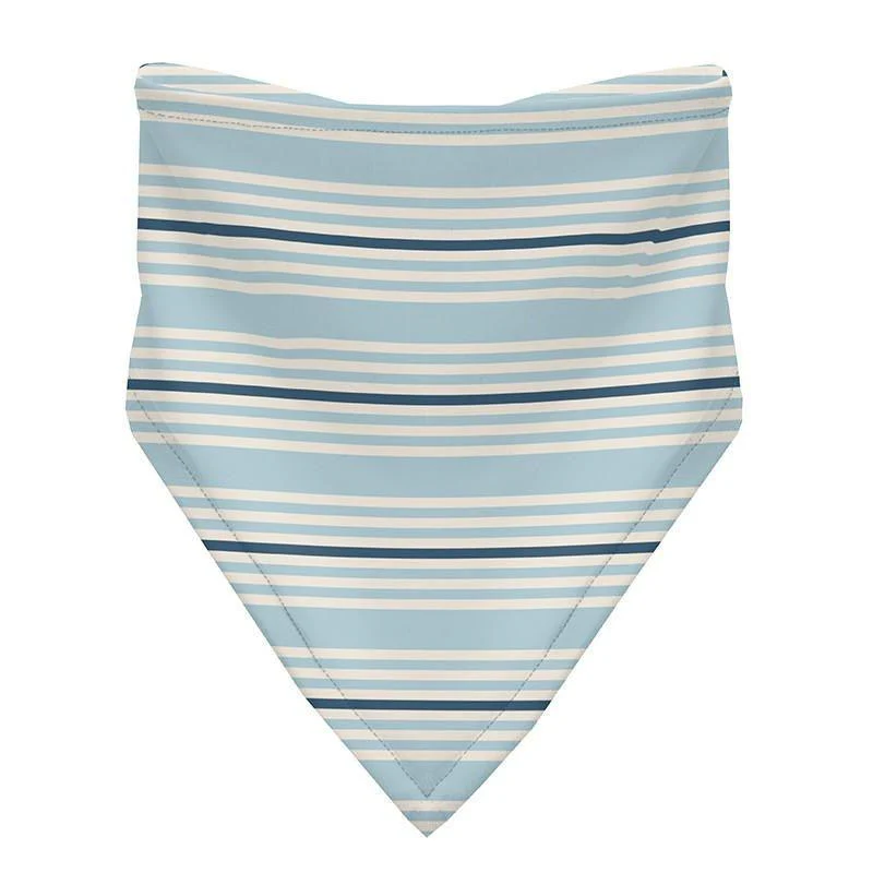 Boy's Print Bamboo Bandana Bib (Set of 3) - Spring Sky Octopus Anchor, Jetsam Stripe & Deep Sea Narwhal - Image 4