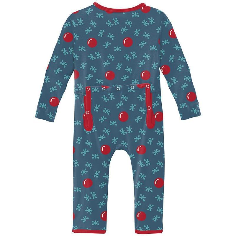 Boy's Print Bamboo Coverall with Zipper - Deep Sea Jacks - Image 2