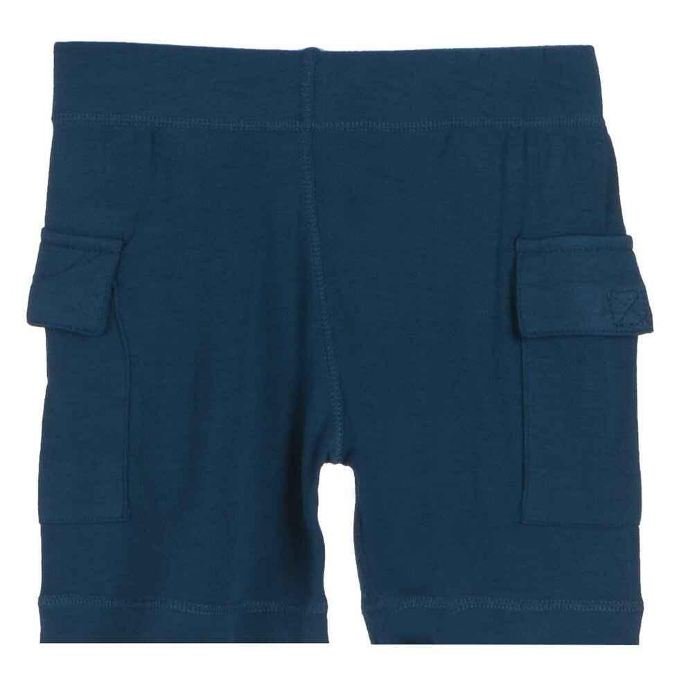 Boys Solid Cargo Shorts, Oasis - Image 3