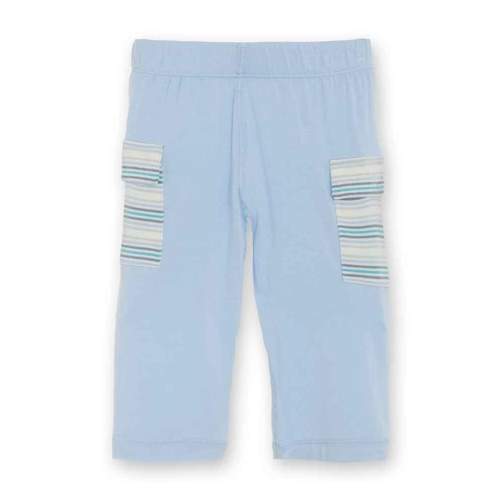Bamboo Cargo Pant, Pond with Boy Desert Stripe - Image 2