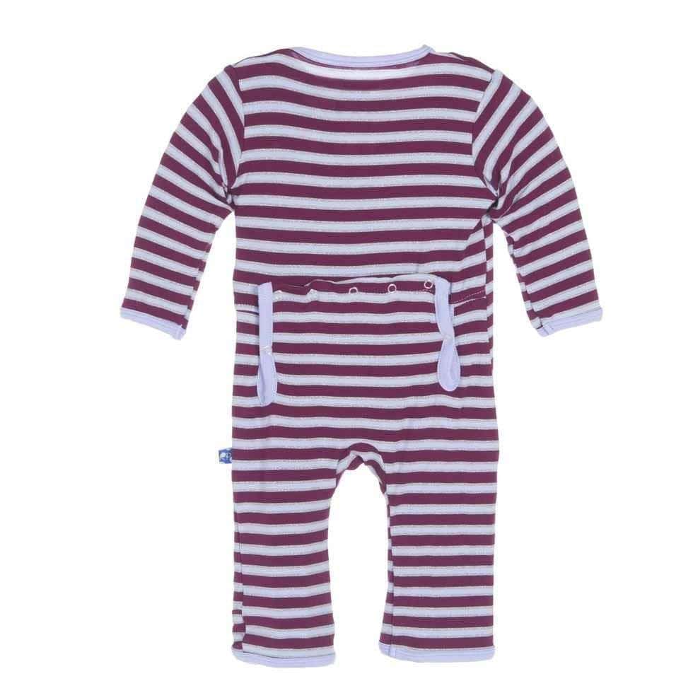 Bamboo Coverall, Girl Tundra Stripe - Image 2