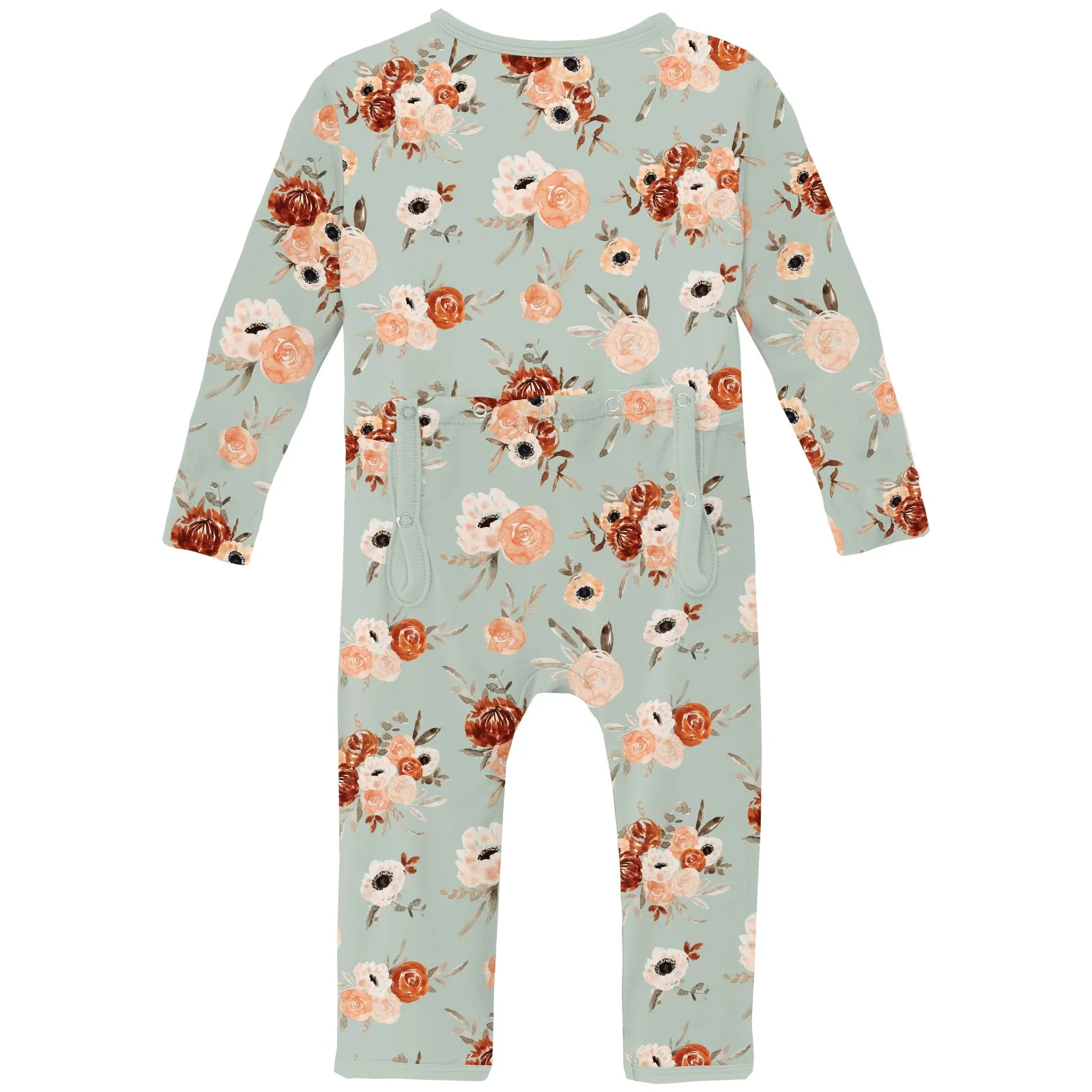 Bamboo Coverall with 2-Way Zipper - Aloe Fall Floral - Image 2