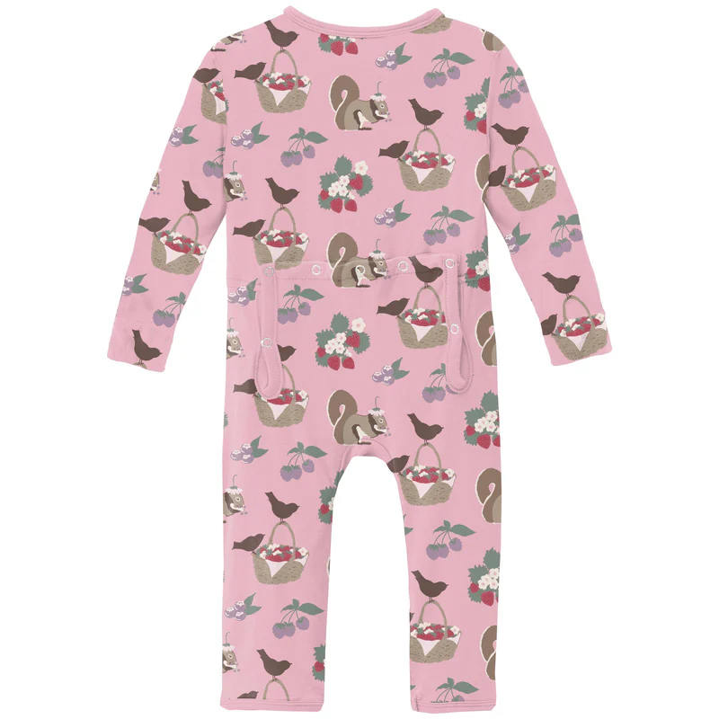 Bamboo Coverall with 2-Way Zipper - Cake Pop Berry Picking - Image 2