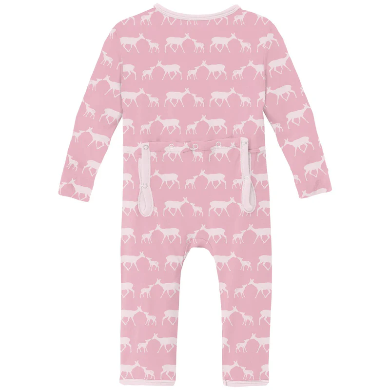 Bamboo Coverall with 2-Way Zipper - Cake Pop Doe & Fawn - Image 2