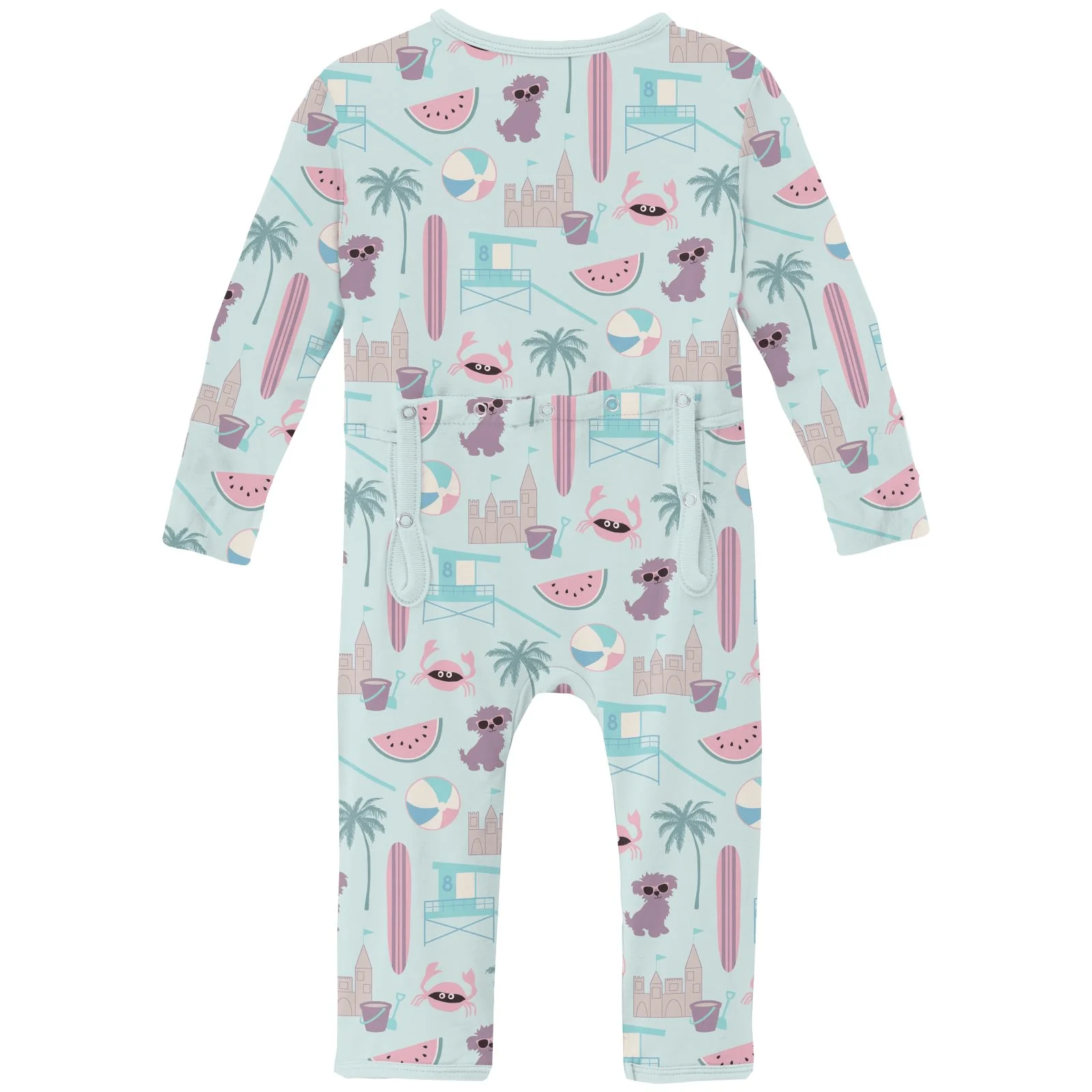 Bamboo Coverall with 2-Way Zipper - Fresh Air Beach Day - Image 2
