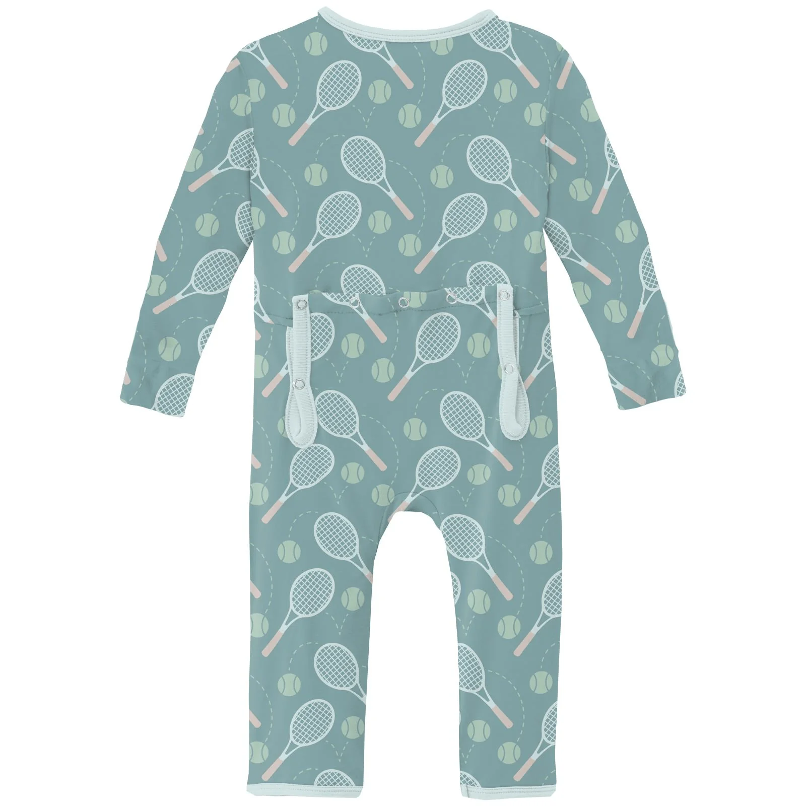 Bamboo Coverall with 2-Way Zipper - Jade Tennis - Image 2