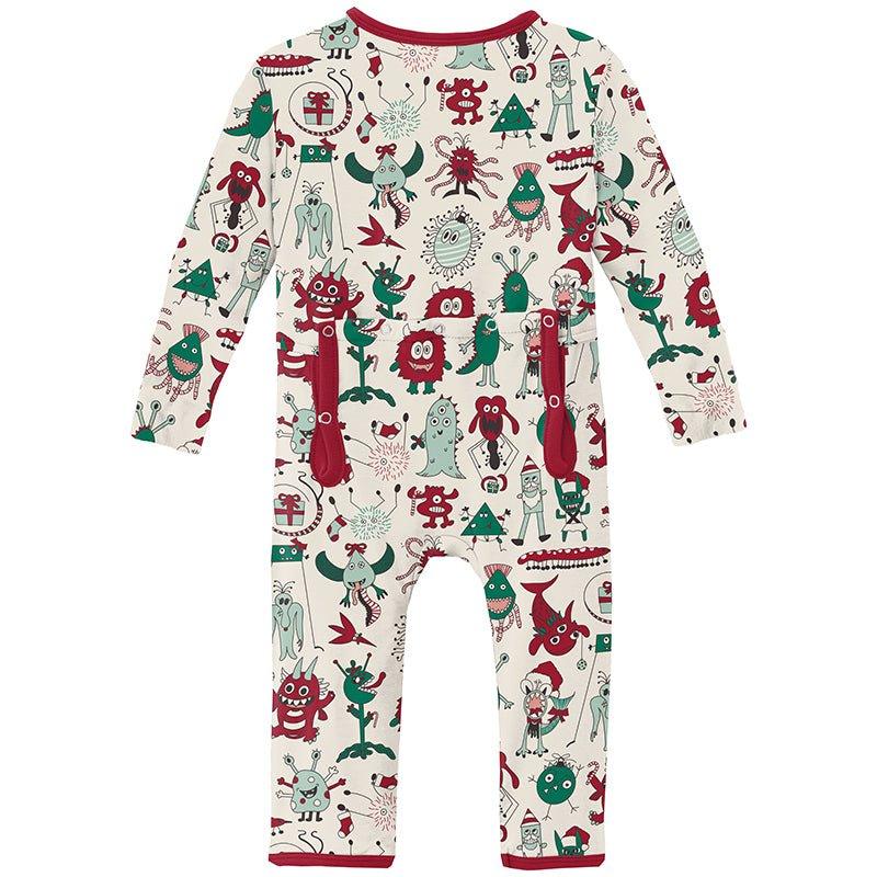 Bamboo Coverall with 2-Way Zipper - Merry Monsters - Image 2