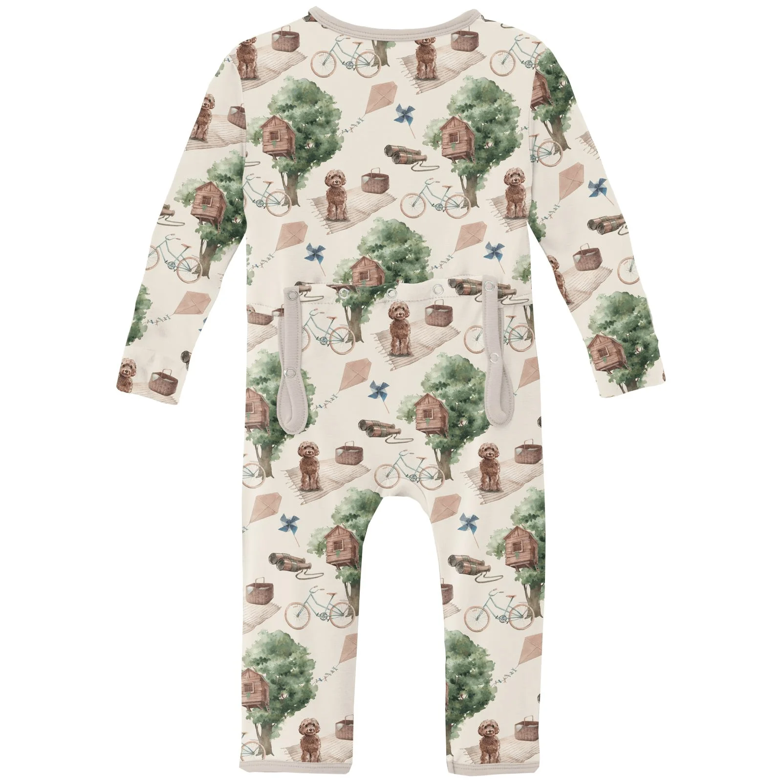Bamboo Coverall with 2-Way Zipper - Natural Tree House - Image 2