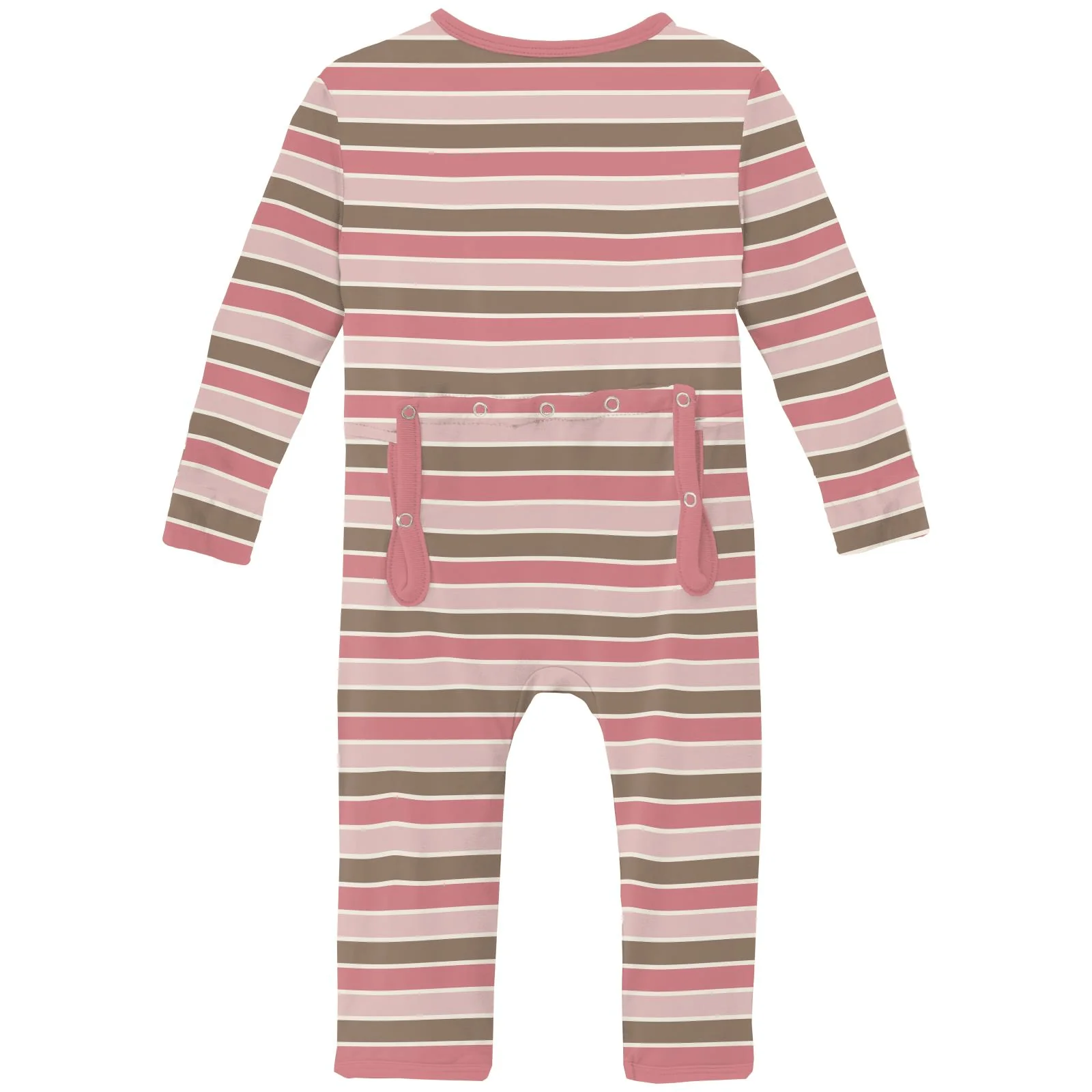 Bamboo Coverall with 2-Way Zipper - Neapolitan Stripe - Image 2