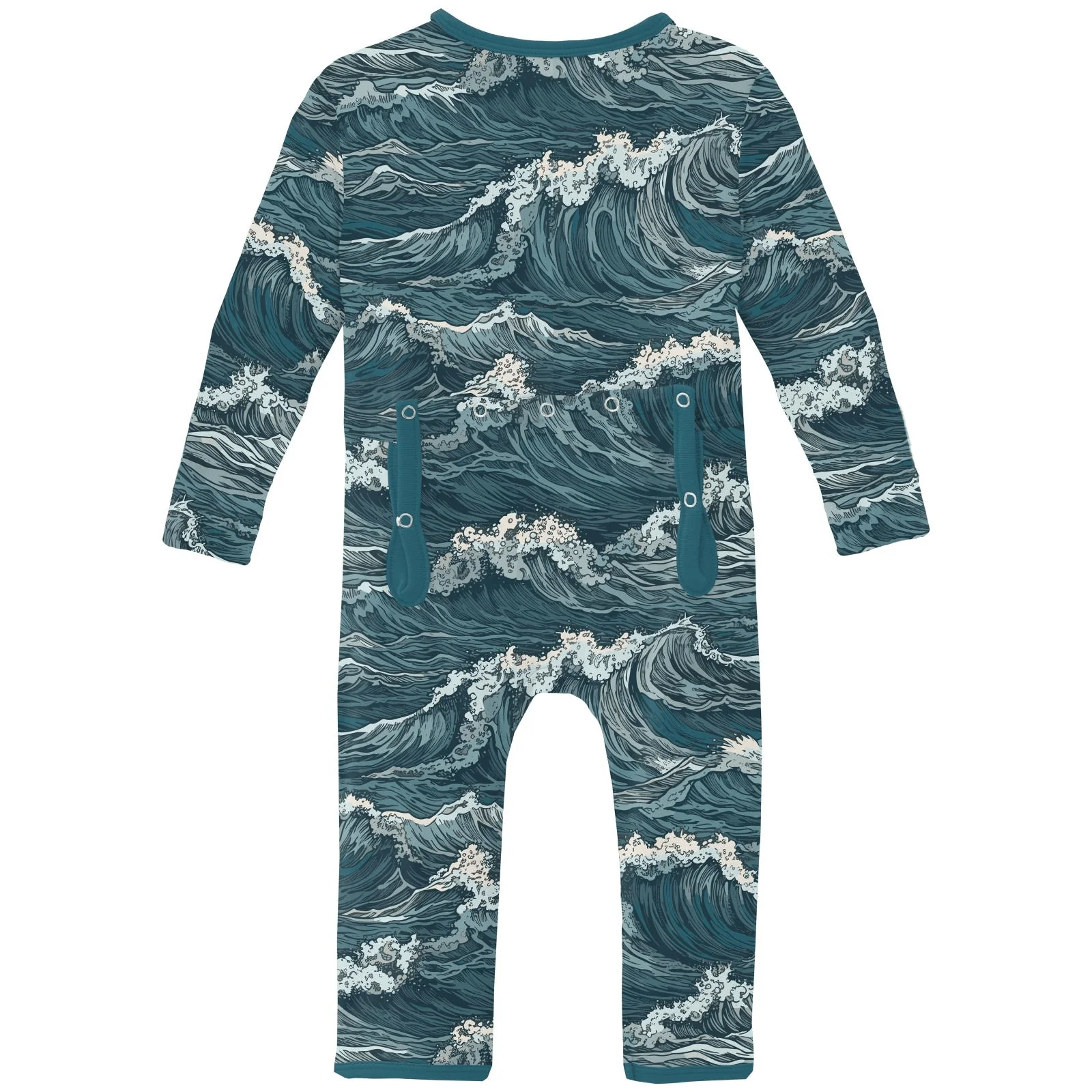 Bamboo Coverall with 2-Way Zipper - Oceanic - Image 2
