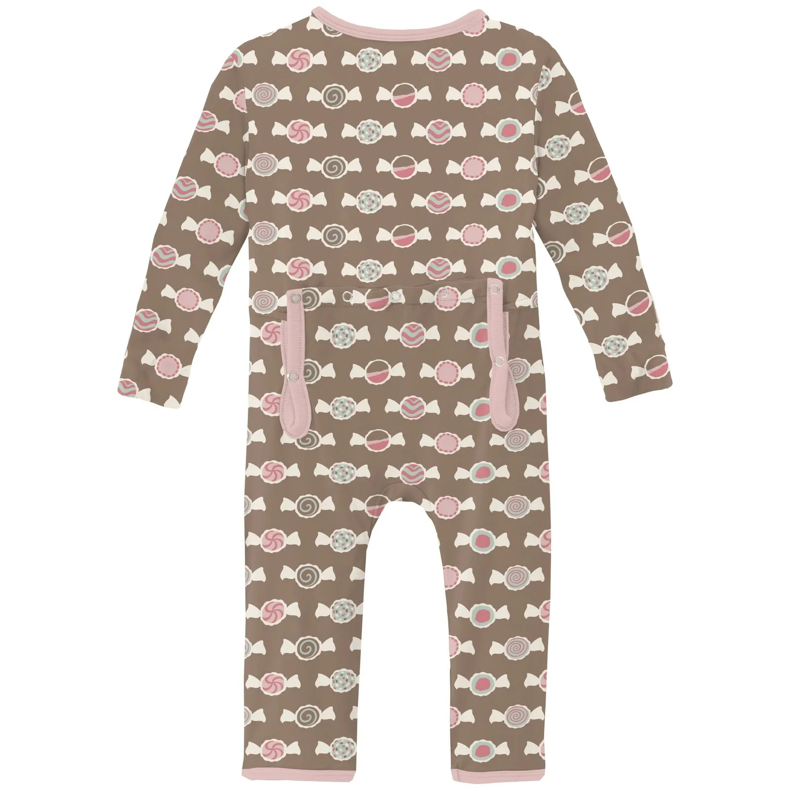 Bamboo Coverall with 2-Way Zipper - Portabella Saltwater Taffy - Image 2