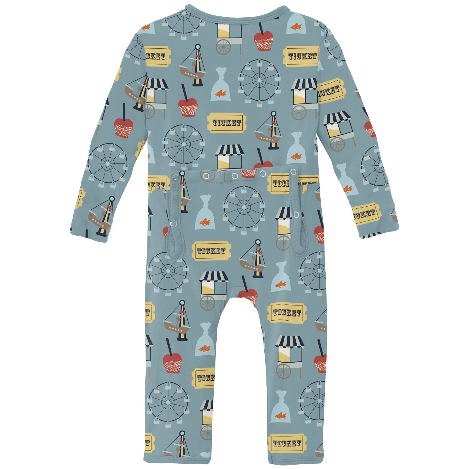 Bamboo Coverall with 2-Way Zipper - Stormy Sea Fall Fair - Image 2