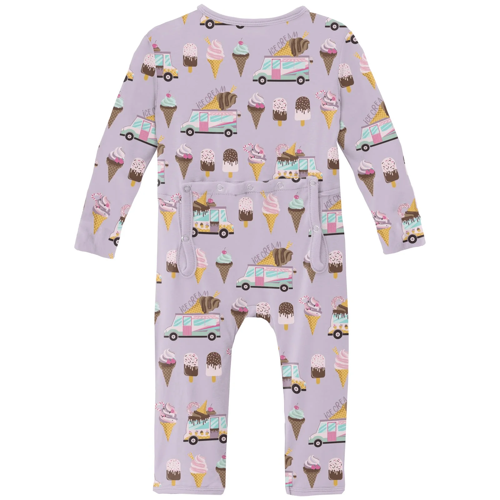 Bamboo Coverall with 2-Way Zipper - Thistle Ice Cream Truck - Image 2
