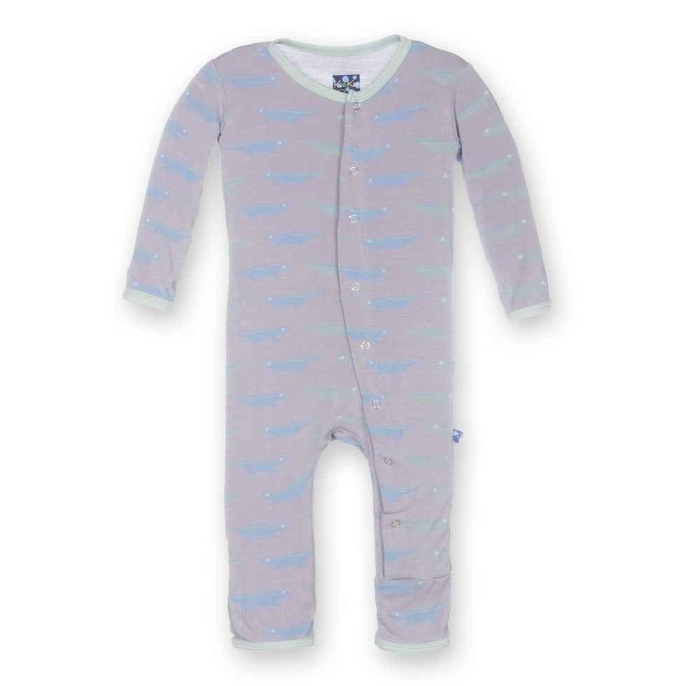 Bamboo Fitted Coverall - Feather Lizard