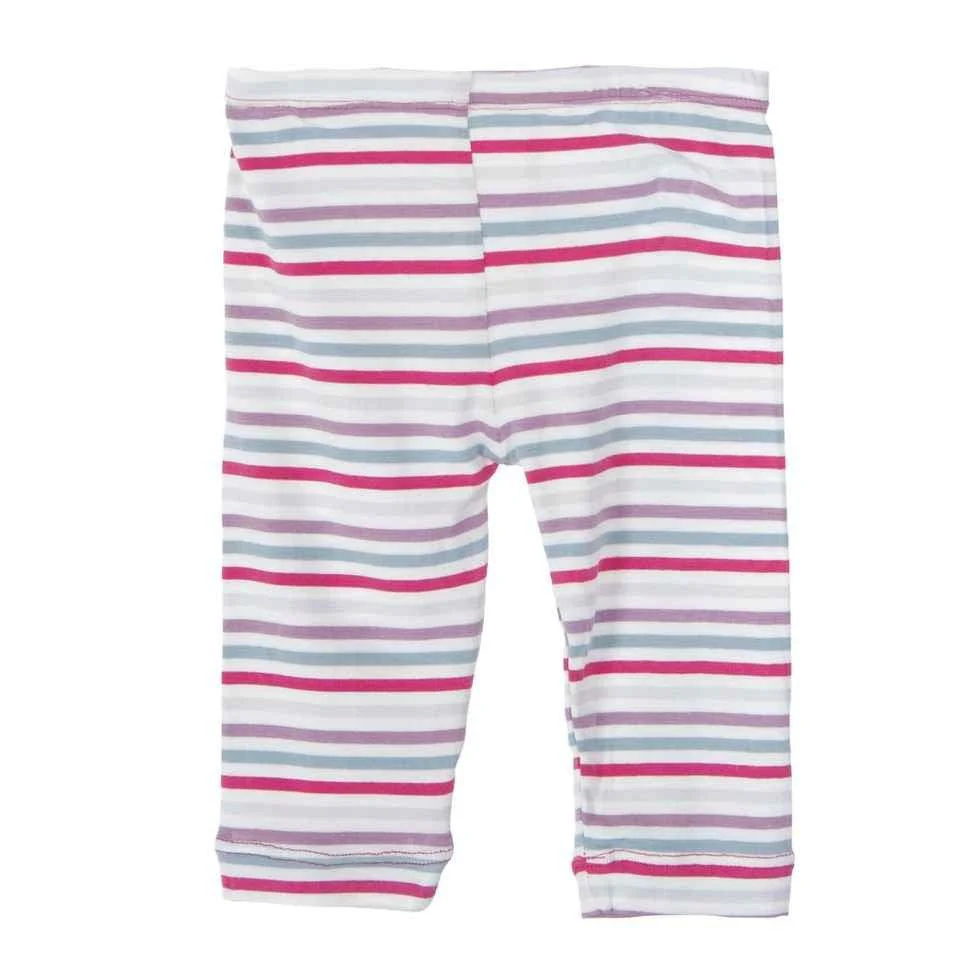 Girl's Bamboo Capri Leggings, Garden Gate Lattice - Image 2