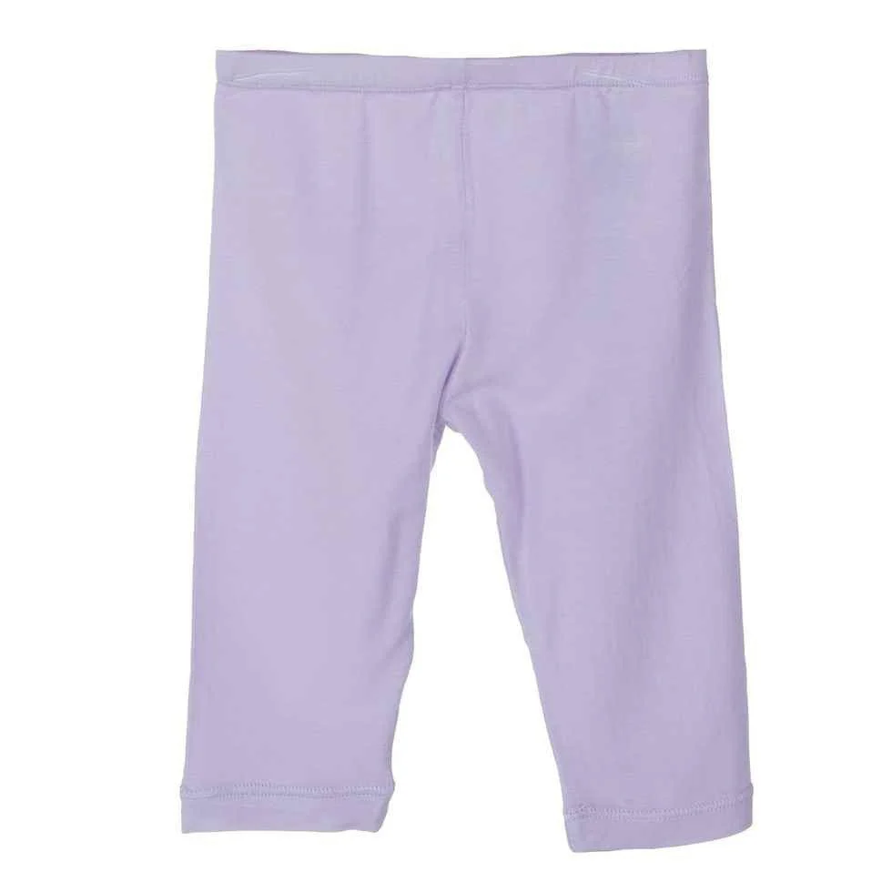 Girl's Bamboo Capri Leggings, Garden Gate Lattice - Image 3