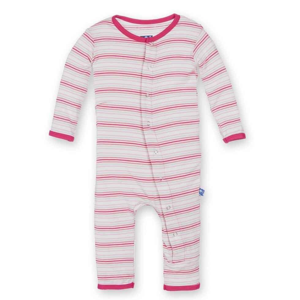Girl's Bamboo Fitted Coverall - Girl Desert Stripe - Image 2