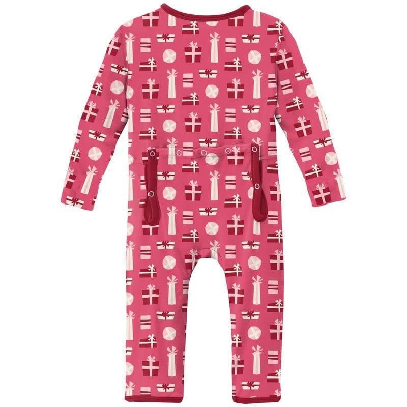 Girl's Print Bamboo Coverall with Zipper - Winter Rose Presents (WCA22) - Image 2