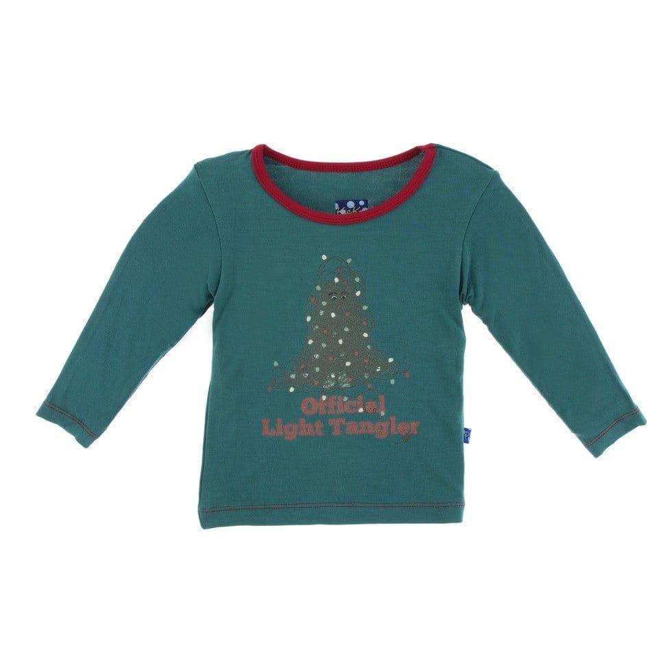 Print Bamboo Long Sleeve Tee, Official Light Tangler - Image 2