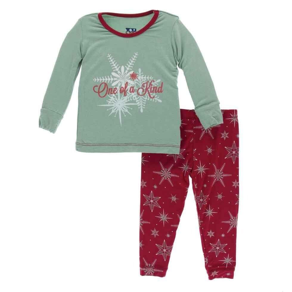 Print Bamboo Long Sleeve Pajama Set - Shore One of a Kind