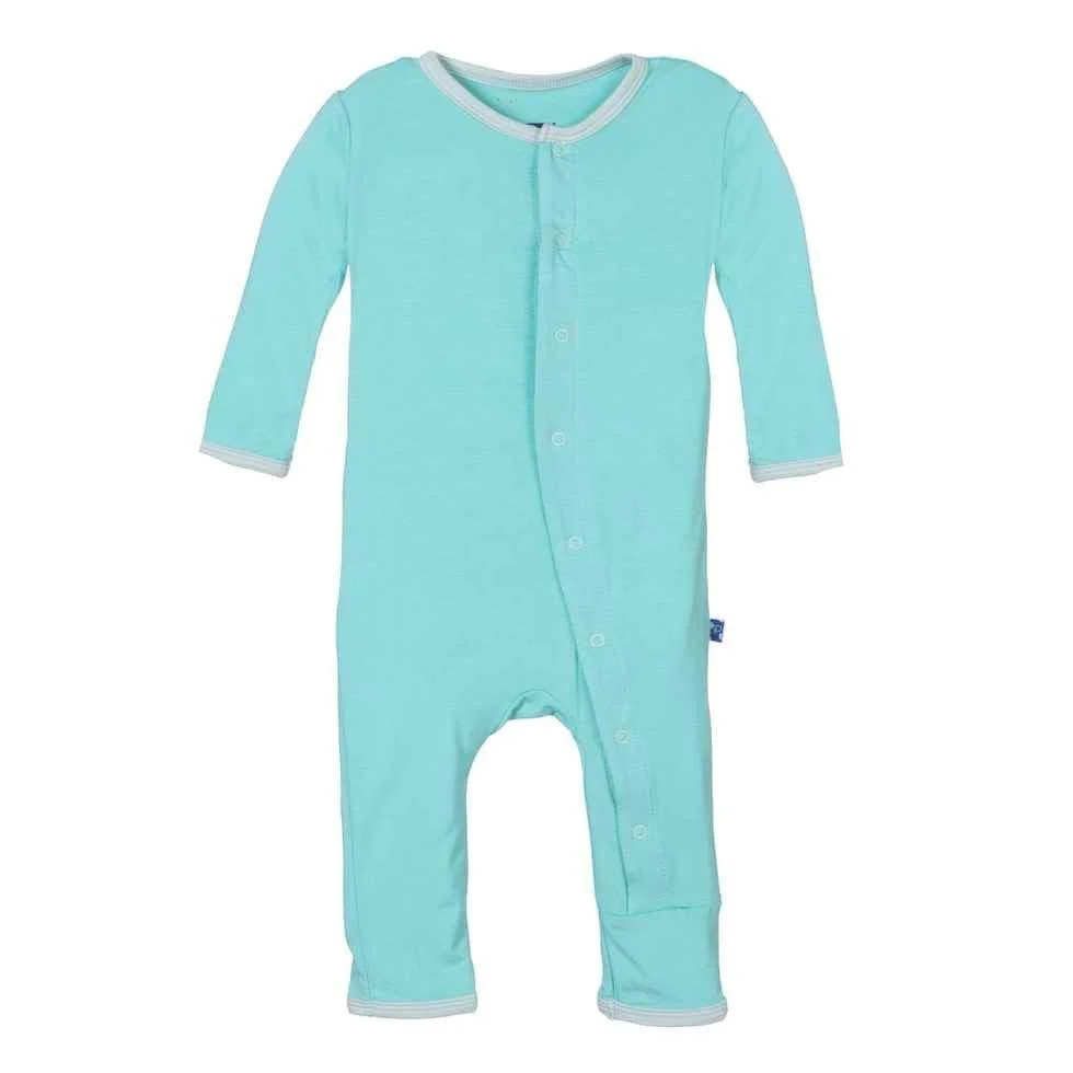 Bamboo Applique Coverall - Kiwi - Image 2