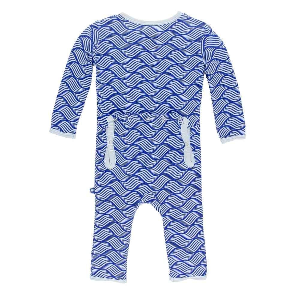 Print Bamboo Coverall - Kite Water Lattice - Image 2