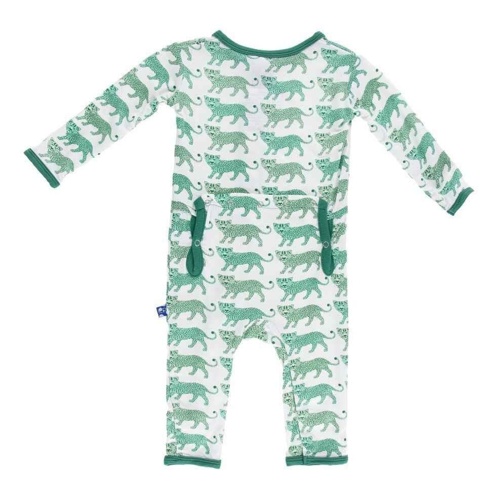 Print Bamboo Coverall - Natural Leopard - Image 2