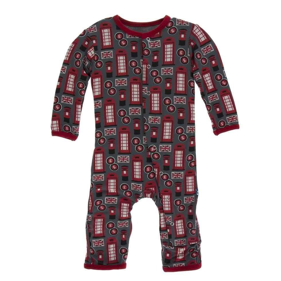 Print Bamboo Coverall with Snaps - Life About Town - Image 2