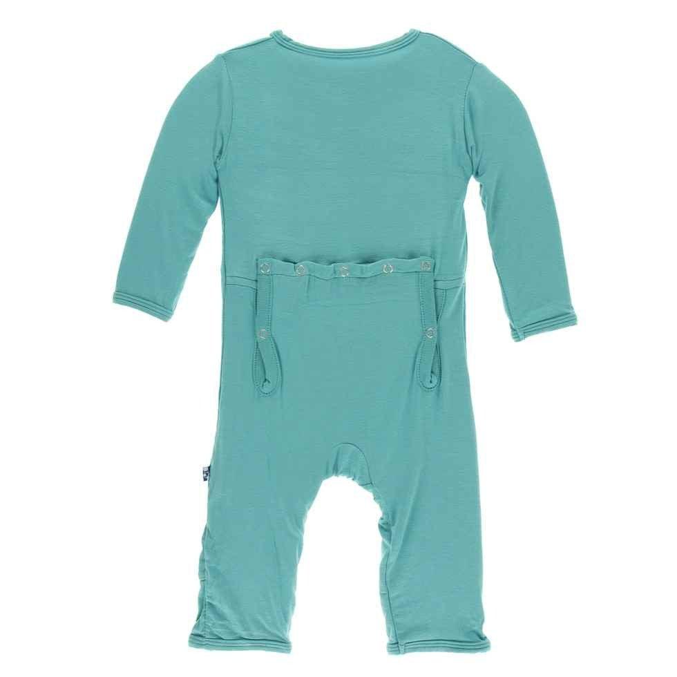 Solid Bamboo Coverall with Zipper - Neptune - Image 2