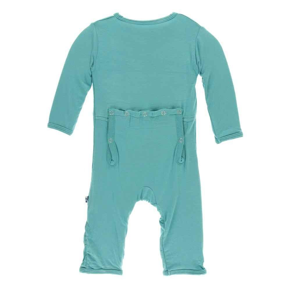 Solid Bamboo Coverall with Zipper - Neptune - Image 5