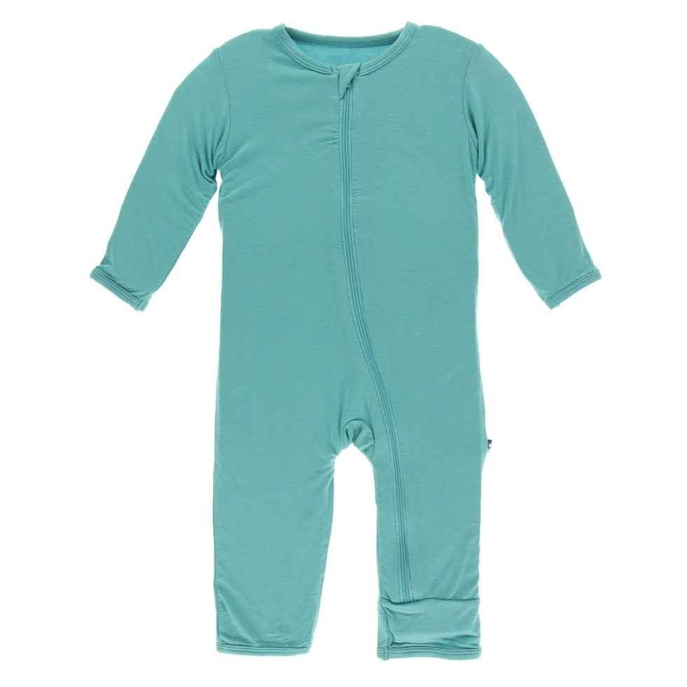 Solid Bamboo Coverall with Zipper - Neptune - Image 6