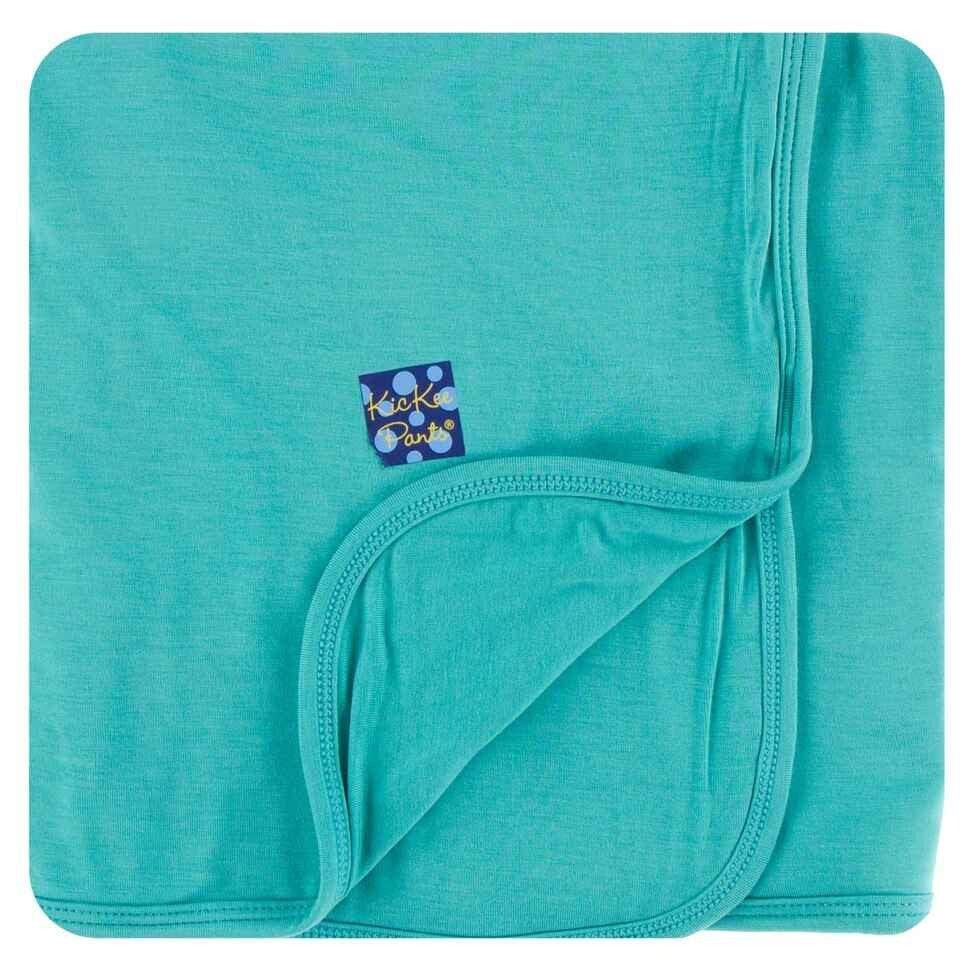 Solid Bamboo Stroller Blanket - Neptune, One Size - Image 3
