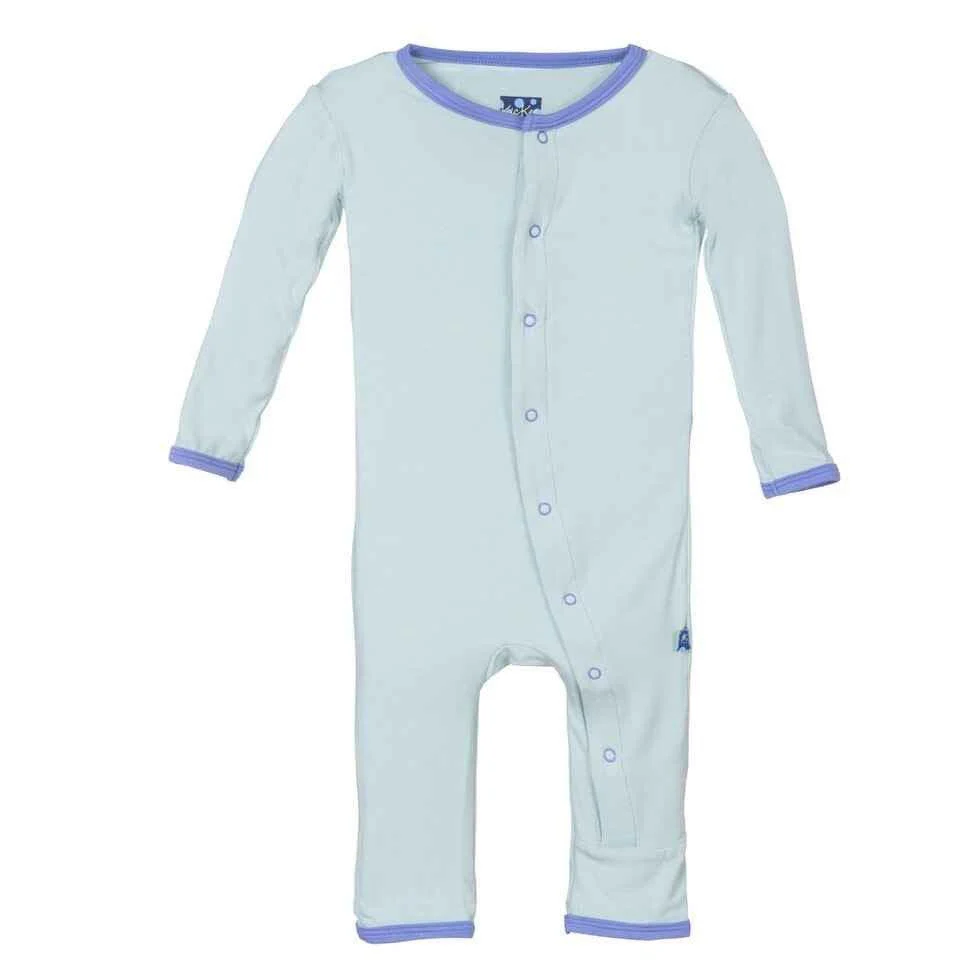 Bamboo Applique Coverall - Aloe Butterfly - Image 2