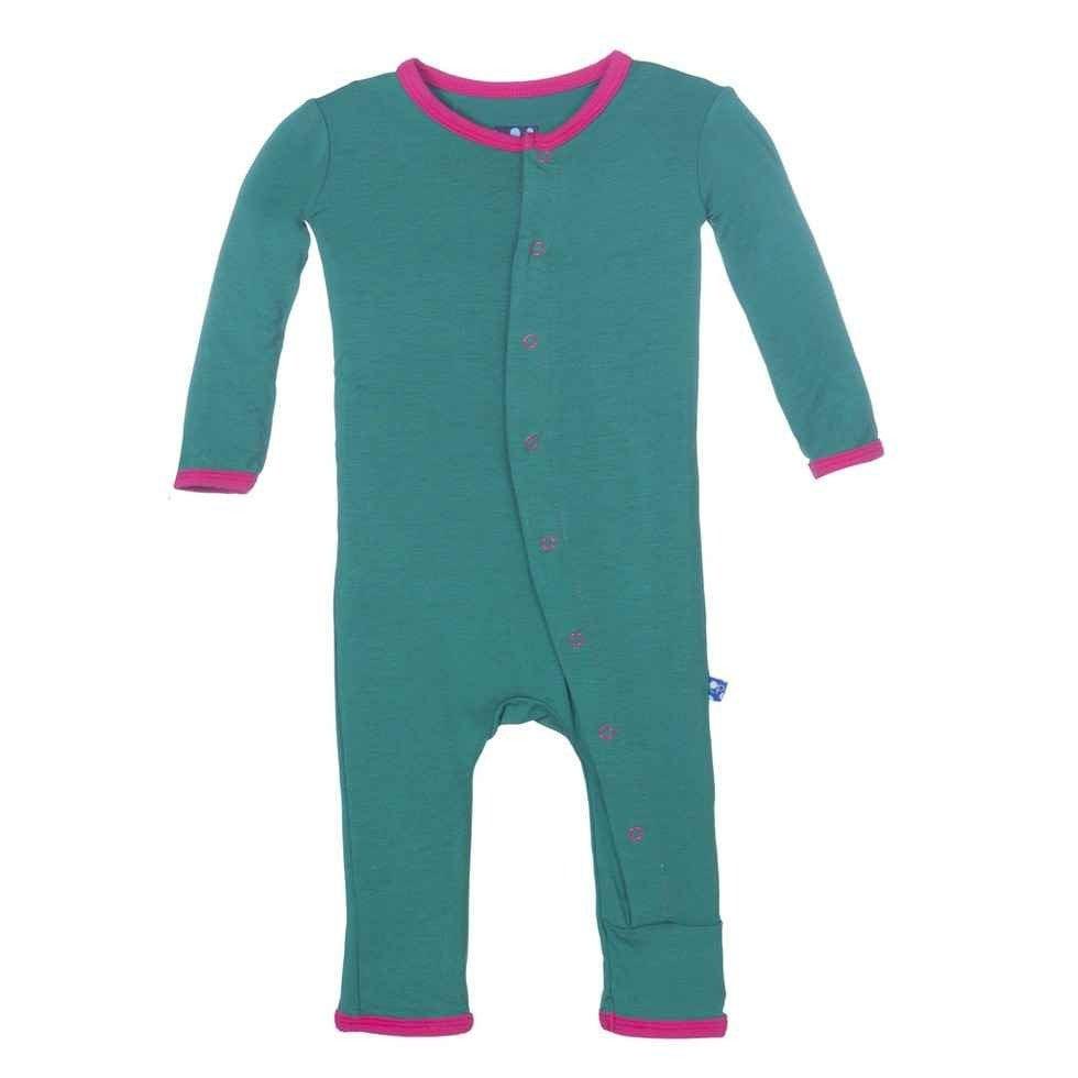Bamboo Applique Coverall - Shady Glade Watermelon - Image 2