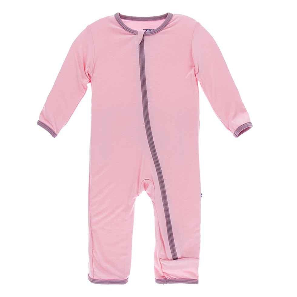 Bamboo Applique Coverall with Zipper - Lotus Whales - Image 2