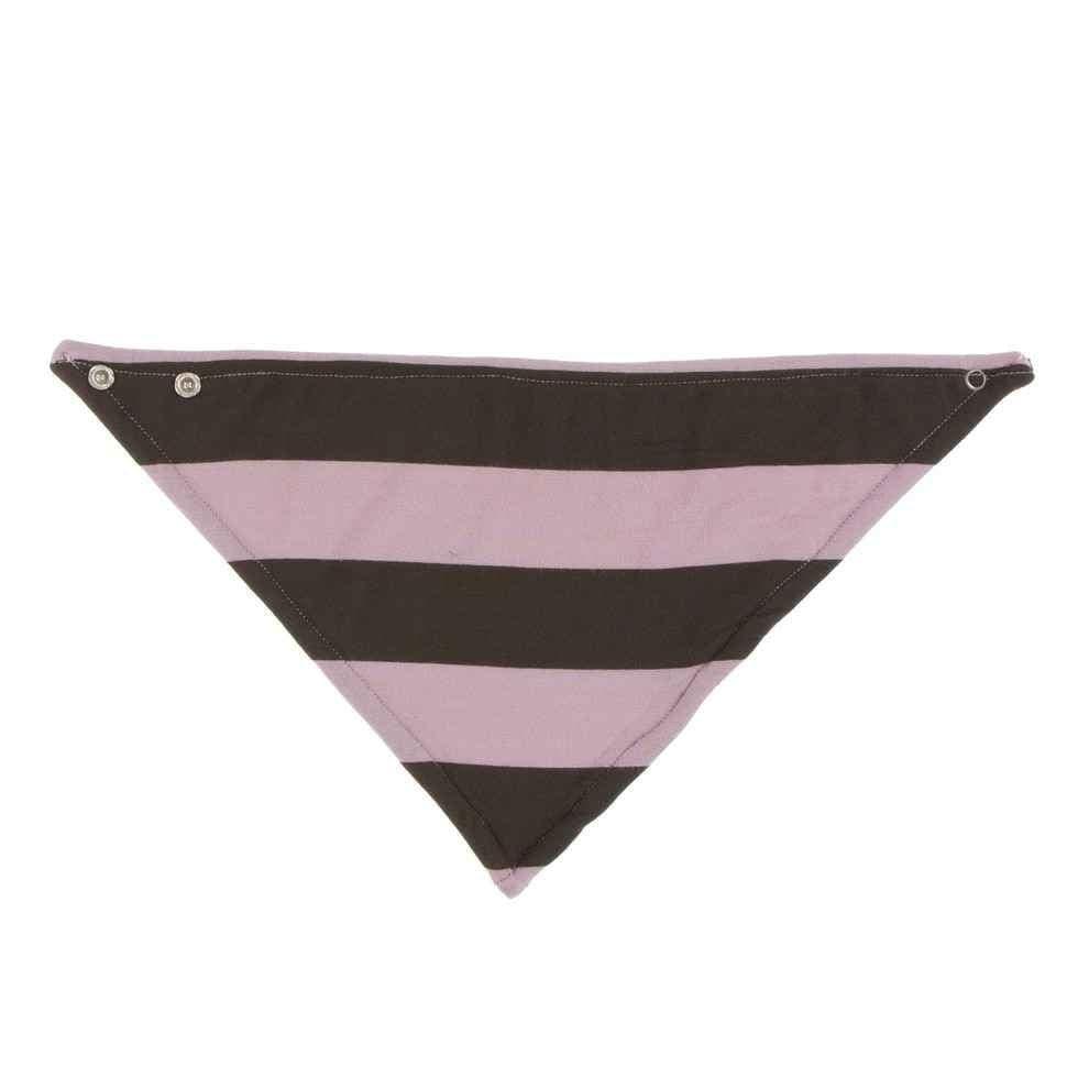 Print Bamboo Bandana Bib - Paleontology Flora Stripe, One Size - Image 2